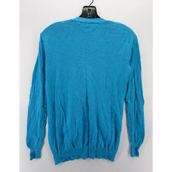 Ralph Lauren Sport Sweater Small Linen Cardigan Pony Logo Button Up - Picture 7 of 10